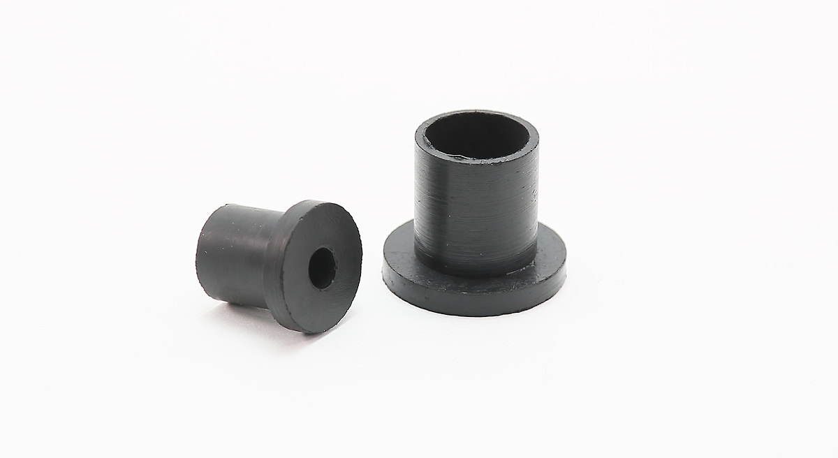Steel Bushing Sold by W5SWL Set of 4 Tall Round Rubber Feet .370" Tall 