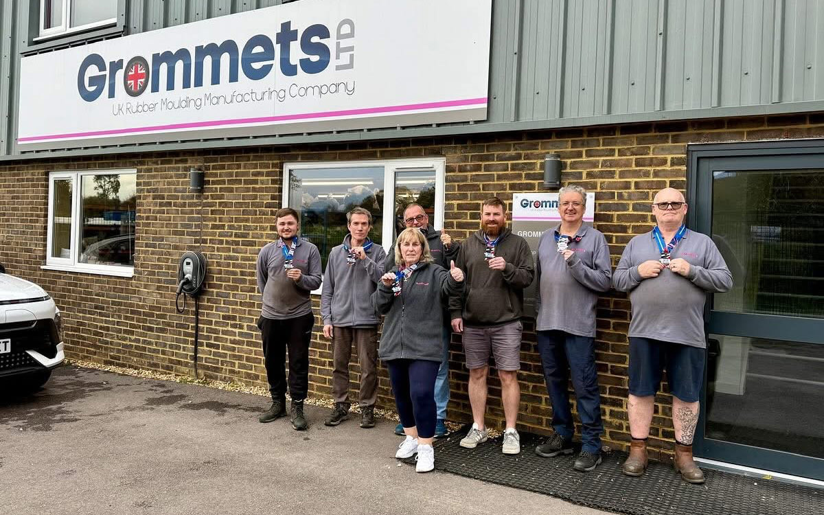 Grommets team celebrate completing the Conqueror Land’s End to John o’ Groats Challenge